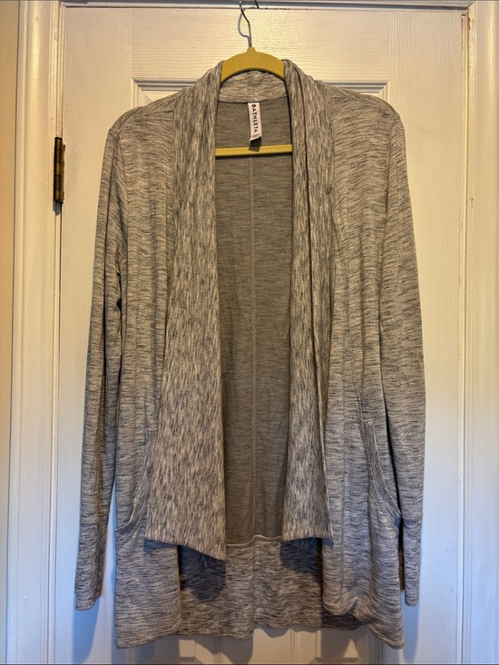 Athleta Sweaters - Athleta Pranayama Wrap Cardigan Heathered Gray Open-Front Women's Cardigan Small